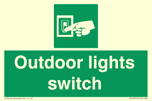 Outdoor lights switch